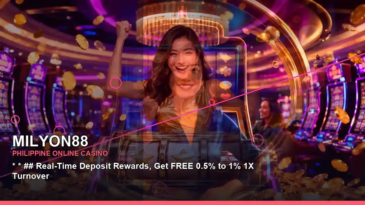 MILYON88 neon-lit neon jackpot slot games in a right close-up layout for Philippine players